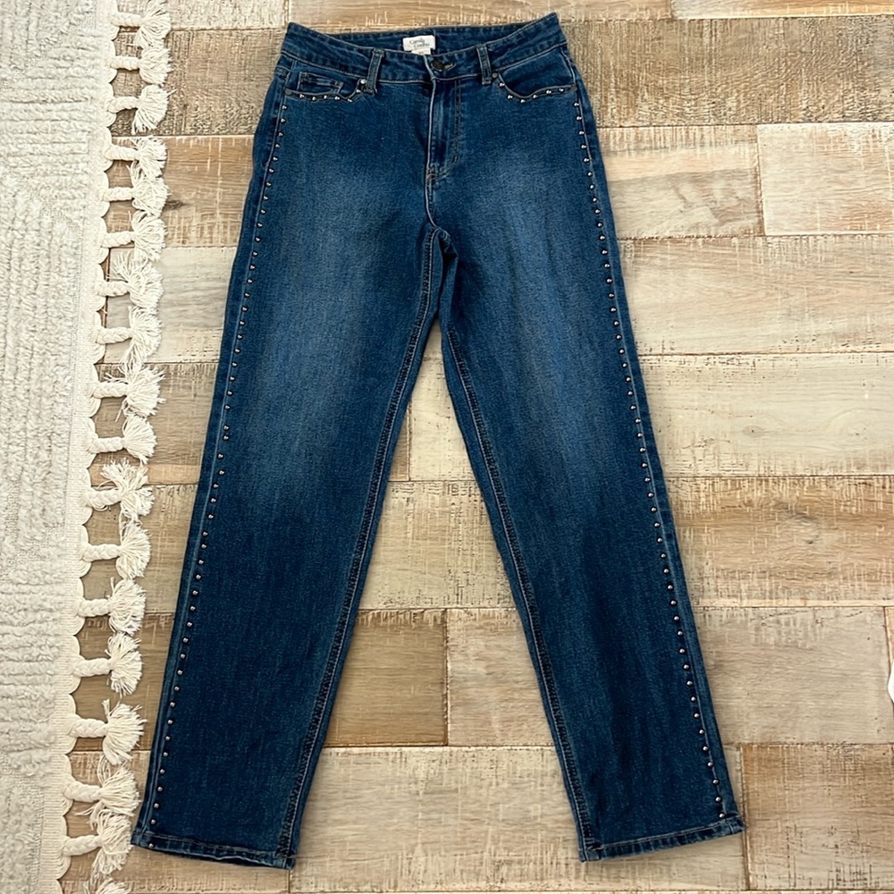 Camila Coelho Studded High-Rise Jeans - (Size 6)
